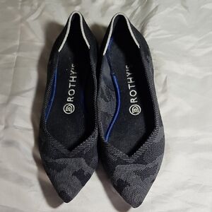 Rothy's Camouflage Black and Grey Flats
